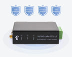 Waveshare Rail-mount SX1262 LoRa Data Transfer unit, RS232/RS485/RS422 To LoRa, Suitable For Sub-GHz Band Data Acquisition