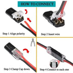 Waterproof  Plug Wire Connector 2 Pin Way Cable Plug Car Electric Wire Snap Connectors Strip Terminal Connection Wholesale