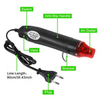 2:1 Heat Shrink Tube With 300W Hot Air Guns Kit EU US 110V 220V Heat Shrink Tubing Kit Cover Cable Repair Protection 1060/656pcs