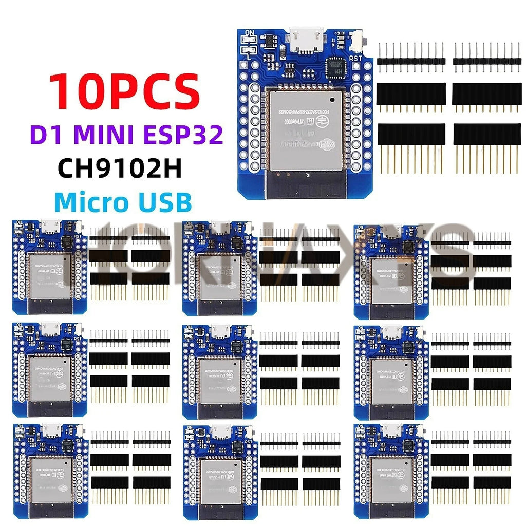 1-10PCS/ D1 Mini LIVE ESP32 ESP-32 WiFi+Bluetooth Internet of Things Development Board based ESP8266 Fully Functional TYPE-C