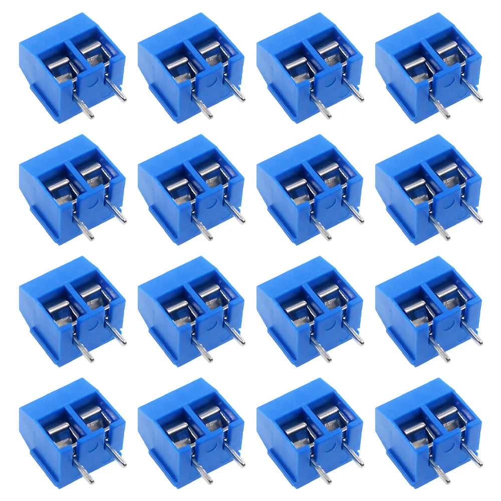10/50PCS PCB Terminal Block Connector Pitch 5.0mm KF301 Straight Pin 2P 3P Screw PCB Terminal Blocks Connector Assortment Kit