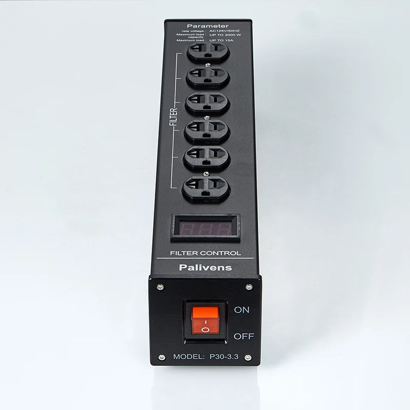 Pailvens power filter power board high fidelity isolation anti-interference filter socket, LCD screen surge protection model P30