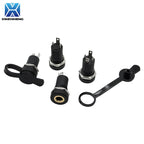5PCS PJ392A 3.5MM Audio Jack Female Socket 3/4 Pole Stereo Solder Panel Mount Connector With Nuts PJ391 PJ-392A 3/4Pin Black