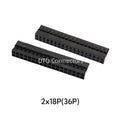 20PCS/Lot Dupont 2.0 Housing Plastic Shell 2.0mm Pitch Double Row Dupont Connector 2x2P/2x3P/2x4P/2x5P/2x6P/2x7P/2x8P