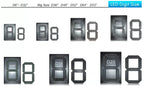 4pcs/lot 10 inch Small Size 7 Segment LED Display For Price/Time/Temperature/Score Sign Outdoor Waterproof Digital module