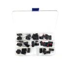 40PCS/Box Mini Micro Limit Switch - NO NC SPDT 2P/3P Terminals 5A 125V/250V Roller Arc Lever Snap Action Switch