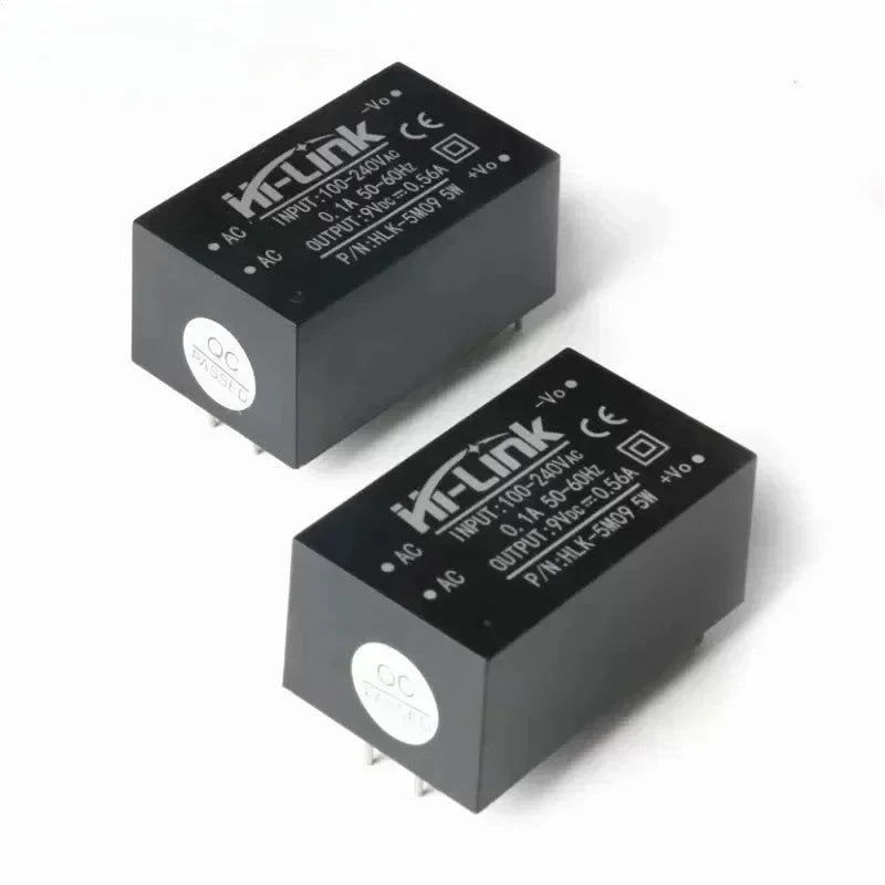 5pcs HLK-5M03 HLK-5M05 HLK-5M09 HLK-5M12 HLK-5M24 AC-DC 220V to 5V/3.3V/9V/12V/24V AC DC Mini Power Supply Module Step Down Buck