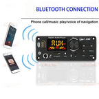 80W Bluetooth MP3 Decoder Board 2*40W Amplifier Audio Player 8V-24V DIY MP3 Player Car FM Radio Module TF/USB/Mic/Record Call