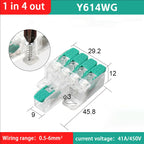 Fast Wiring Wire Connectors Splitter Terminal Blocks Quick Plug-in Connector Conductor Cable Junction Box