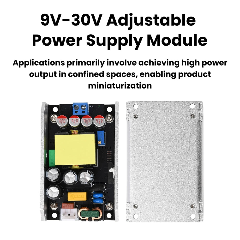 180W/120W High-Power Switching Power Supply Module Board AC190-265V to DC 9V-30V/AC100-265V To DC 9V-30V Adjustable Power Module