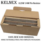 5000pcs/Lot 1/4W Carbon Film Resistor 5% 0.25W 1R-10M 0R 10R 100R 120R 150R 220R 470R 1K 2.2K 4.7K 10K 220K 330K 20M 22M ohm
