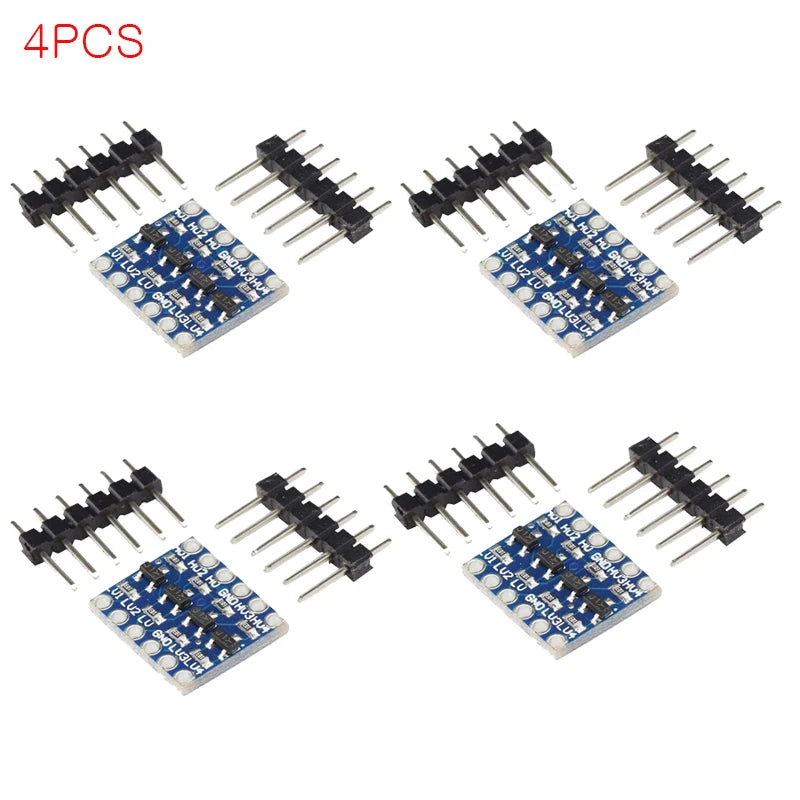 Logic Level Shifter Converter Module 4 Channel Bidirectional 3.3V to 5V, 5V to 3.3V Support UART IIC I2C SPI 1-Wire Compatible