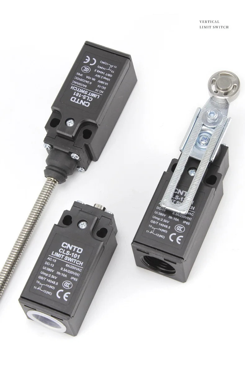 CNTD CLS-121M Rotary Roller Limit Switch IP65 10A 380V Momentary Reset Travel Switch for Elevator Machinery Automation Equipment