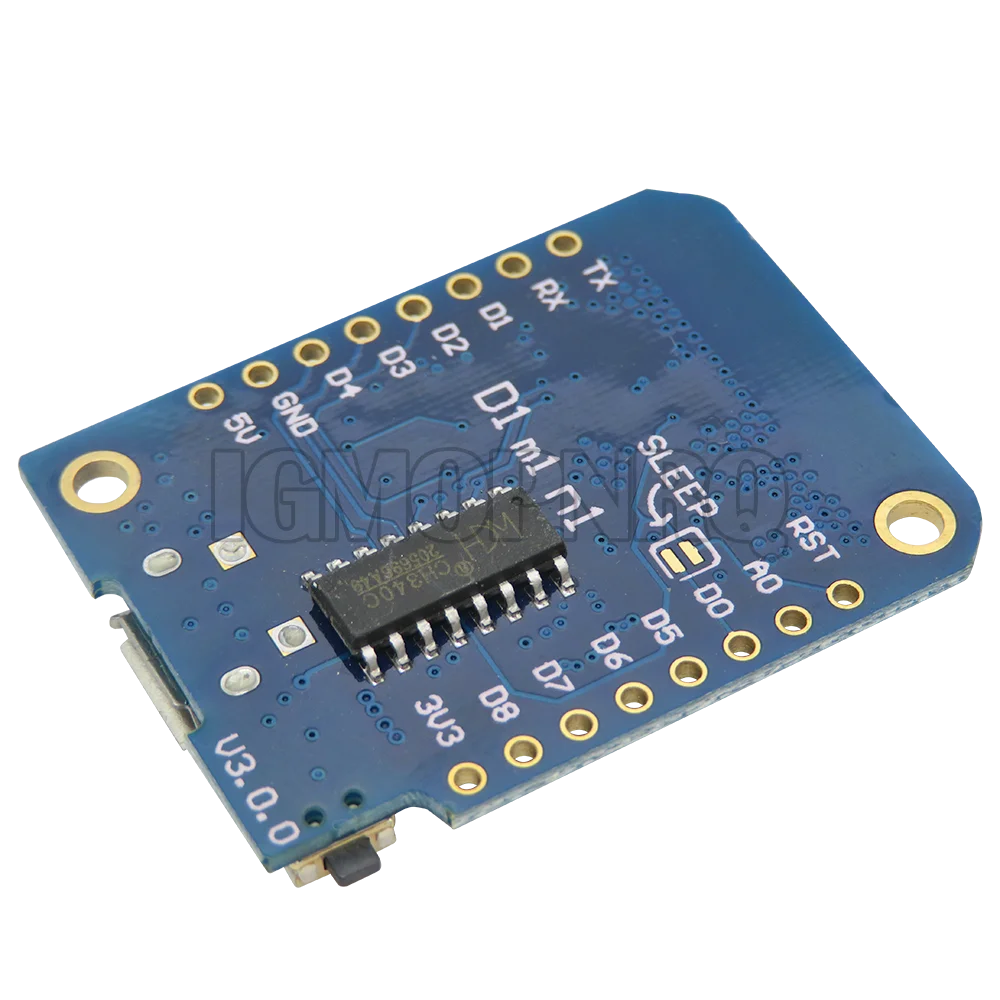 CH340G CH340 ESP8266 ESP-12 ESP-12F V2 USB WeMos D1 Mini PRO V3.0.0 WIFI Development Board NodeMCU Lua IOT Board 3.3V With Pins