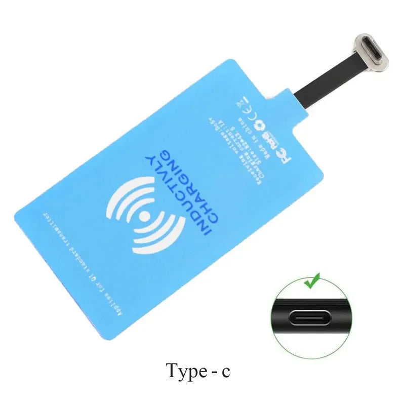 External Wireless Charging Receiver Module Usb Type C Wireless Charger Adapter Coil For Samsung Huawei Xiaomi Phone Charge Kit