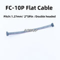 1pcs FC-10P Flat Cable 1.27mm Pitch 2*5Pin IDC Cable 10/20/30/50cm Gray Flat Ribbon Data Connection Cable JTAG Download Cable