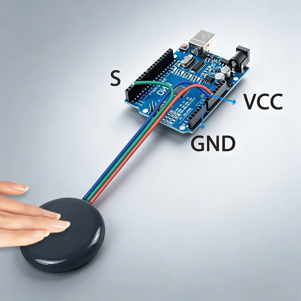 Ordinary Three Wire Digital Capacitor Touch Sensor Switch Module, More Stable Arduino smart home Push Button Touch Sensor Custom