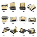 Ribbon FPV HDMI-Compatible Connector Flexible Flat Cable Raspberry Pi 4 Micro HDMI To HDMI Mini HDMI Female 90 Degree FFC 20pin