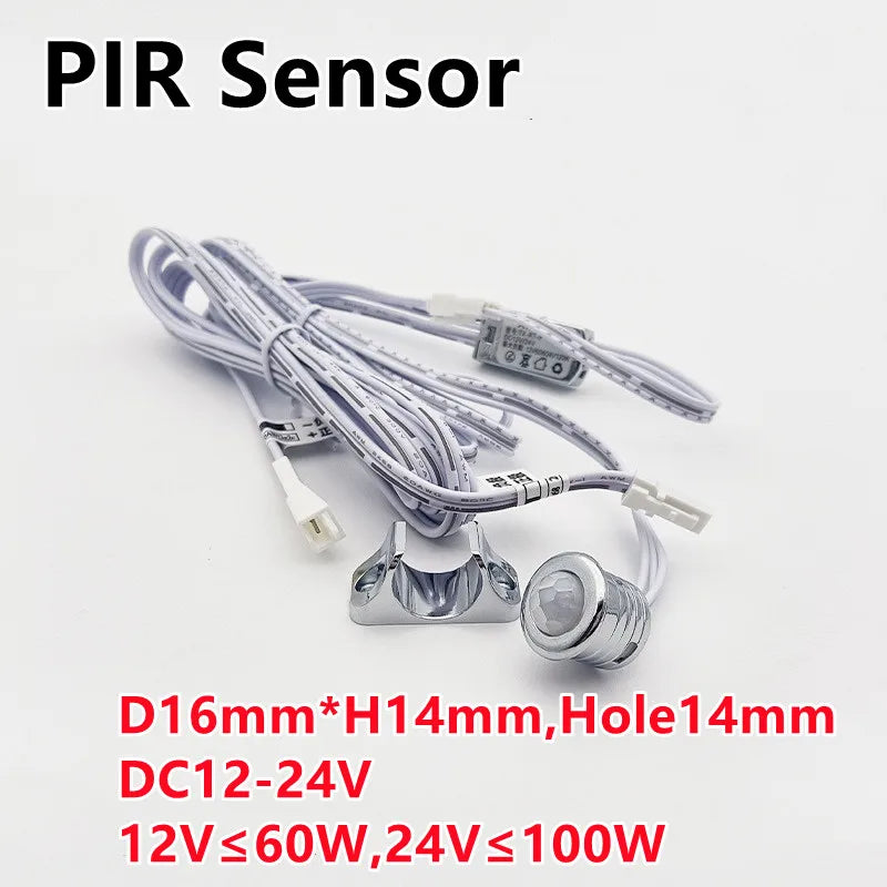 Touch sensor switch Hand Sweep Switch 5A 12V-24V PIR Motion Sensor Hand Wave Scan Smart LED Closet Cabinet light/Wardrobe lamp