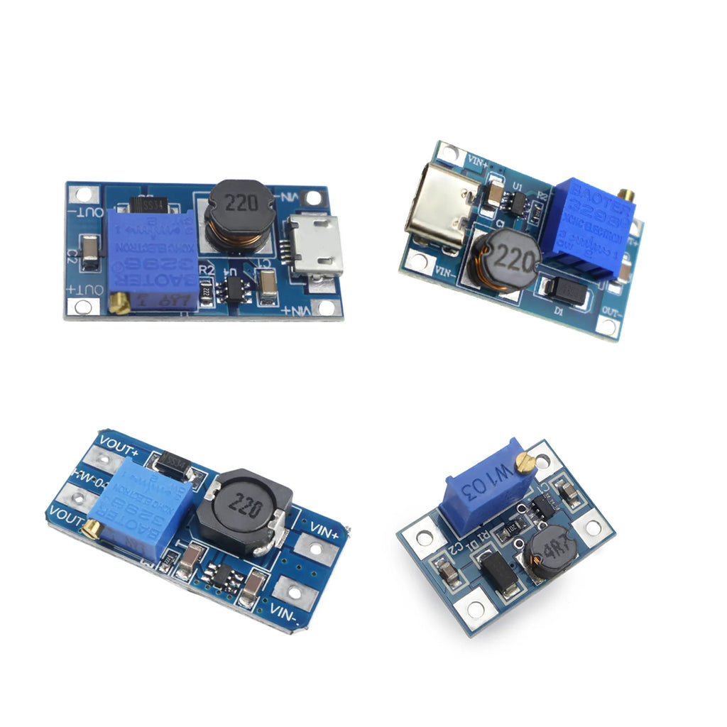 SX1308 MT3608 Boost Converter Step Up Module 2-24V to 2-28V 2A Adjustable High Efficiency for DIY