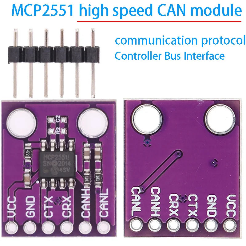 MCP2551 high-speed CAN communication protocol controller bus interface module