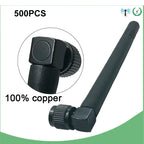 Eoth Wholesale Pure Copper 2.4GHz Antenna WIFI 3dBi SMA Male 2.4 GHz Antenna Wi-Fi Antenne Black for Wireless Wi-Fi Router