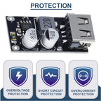6-32V 9V 12V 24V to 5V 3A Fast Charging Module USB QC3.0 QC2.0 DC-DC Buck Converter Step-Down Quick Charger Circuit Board