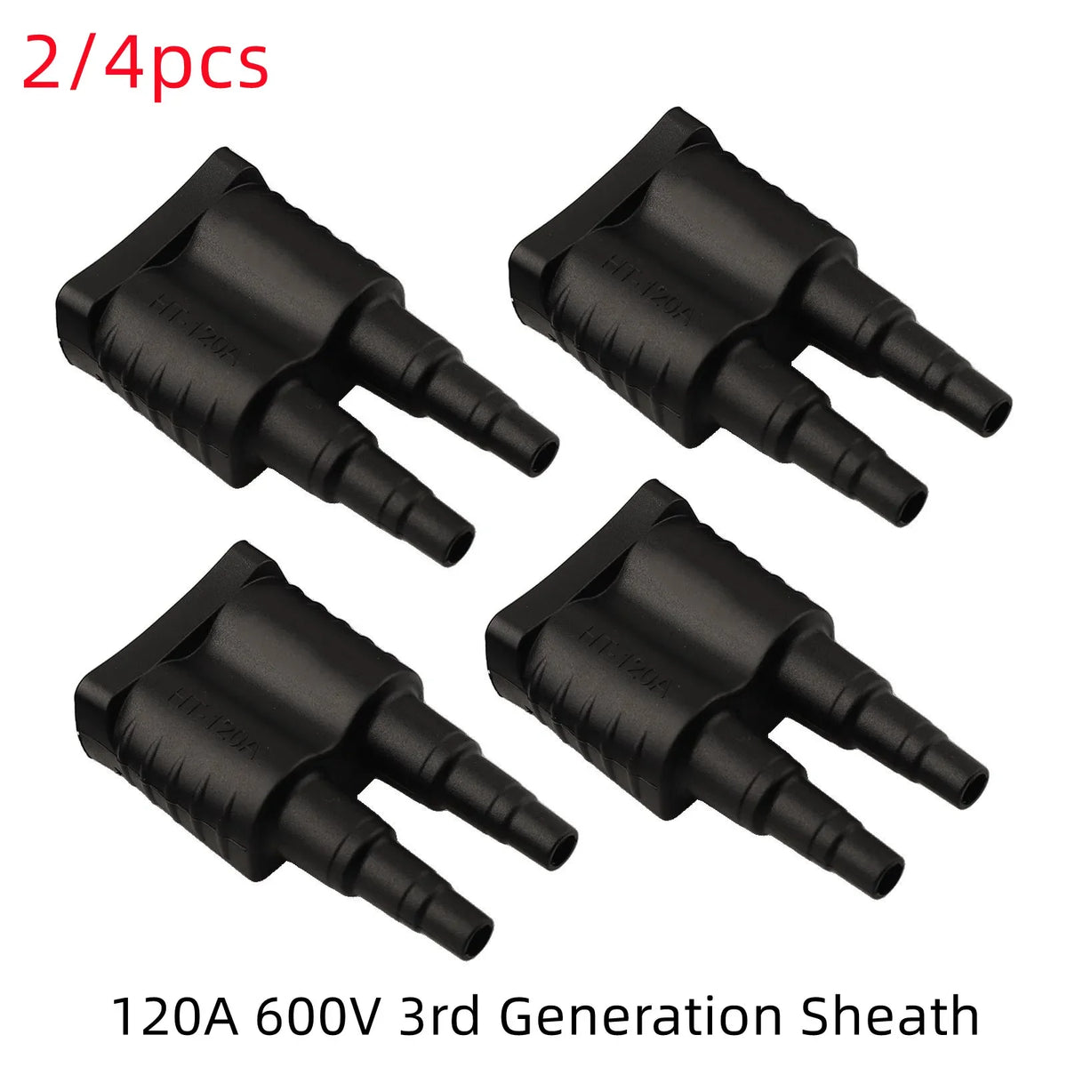 Waterproof 120A For Anderson Plug Connector Dustproof Cable Jacket Black 3rd Generation Sheath Kit Electrical Engineering Parts