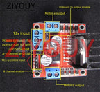 2-5PCS L298N motor driver board module, DC stepper motor, intelligent vehicle robot DIY driver board