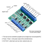 DC 3.7V~27V Optocoupler Isolated Driver Module 4 Channel MOS Tube FET Pulse Trigger Switch Controller Board for Motor LED Light