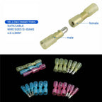 50/100PCS Waterproof Heat Shrink Bullet Terminals Female Male Electrical Wire Connectors Splice Crimp Terminal 10-22AWG