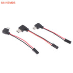 (HB05)90 Degree Motorcycle Interface USB-Micro Type C 90 Degree Male+JST Plug USB To JST/SYP Terminal Interface Cable Connector