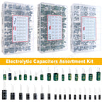 16V 25V 35V 50V 0.1uF to 2200uF DIP SMD Aluminum Electrolytic Capacitors Assortment Kit Set
