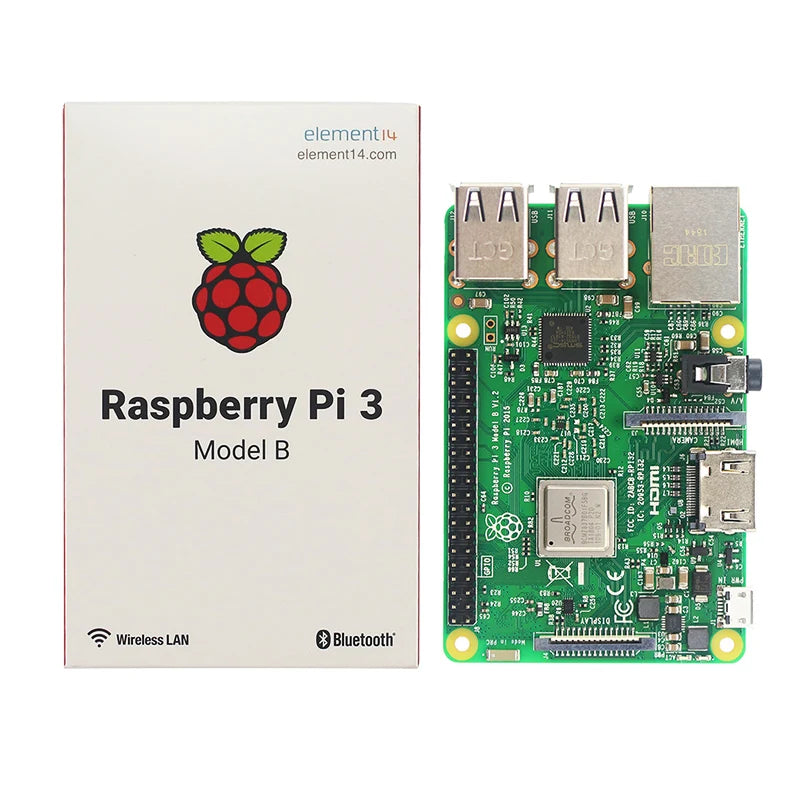 Original Element14 Raspberry Pi 3 Model B/B+ 3B+  Plus,the Third Generation Pi A 1.4GHz 64-bit quad-core  Cortex-A53 CPU