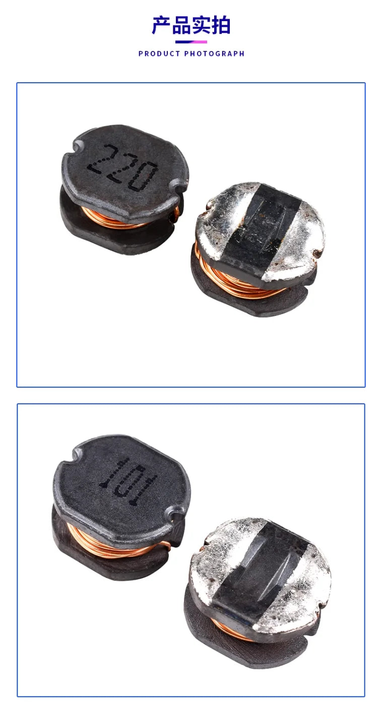20pcs Inductor CD54 Power Inductance SMD 2.2UH 3.3UH 4.7UH 6.8UH 10UH 15UH 22UH 33UH 47UH 68UH 100UH 150UH 220UH 330UH 470UH