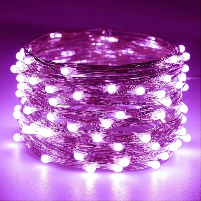 1M 2M 3M 5M 10M 20M 30M Copper Wire LED String lights Holiday lighting Fairy Garland For Christmas Tree Wedding Party Decoration
