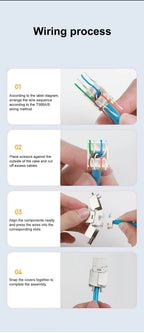 RJ45 Keystone Jack Module CAT8 Cat7 CAT6A Tool-Less STP Shielded Self-Locking CAT6 CAT5E Zinc Alloy Network Coupler Adapter