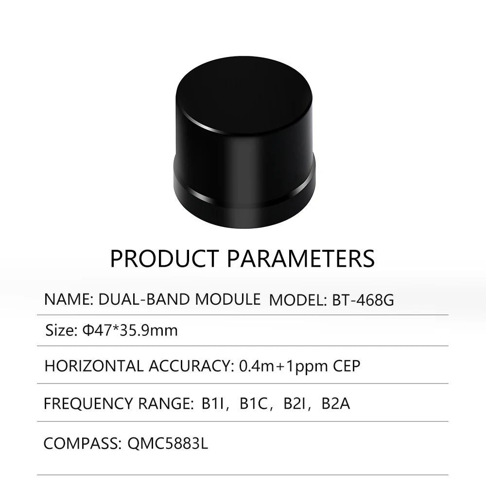 Beitian Zed-f9p Um980 Antenna Qmc5883 High Precision Centimeter Level Rtk Gnss Gps Module Bt-468