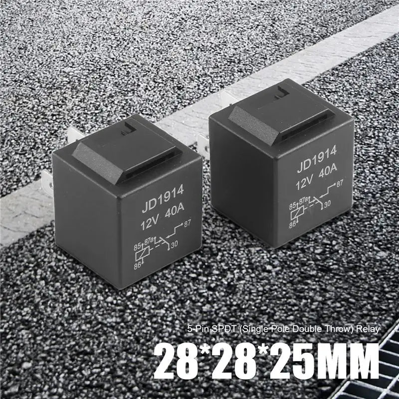 MML-10 Pcs 5 Pin 12V Relay Switch (SPDT) (30/40 Amp) 12 Volt Automotive Relay For Automotive Fans