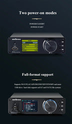 Lossless HIFI Audio Decoder 2pcs ES9038Q2M DAC DSD256 384KHz Lossless Decoding Music Player QCC3095 Bluetooth 6.2 AMANERO Module