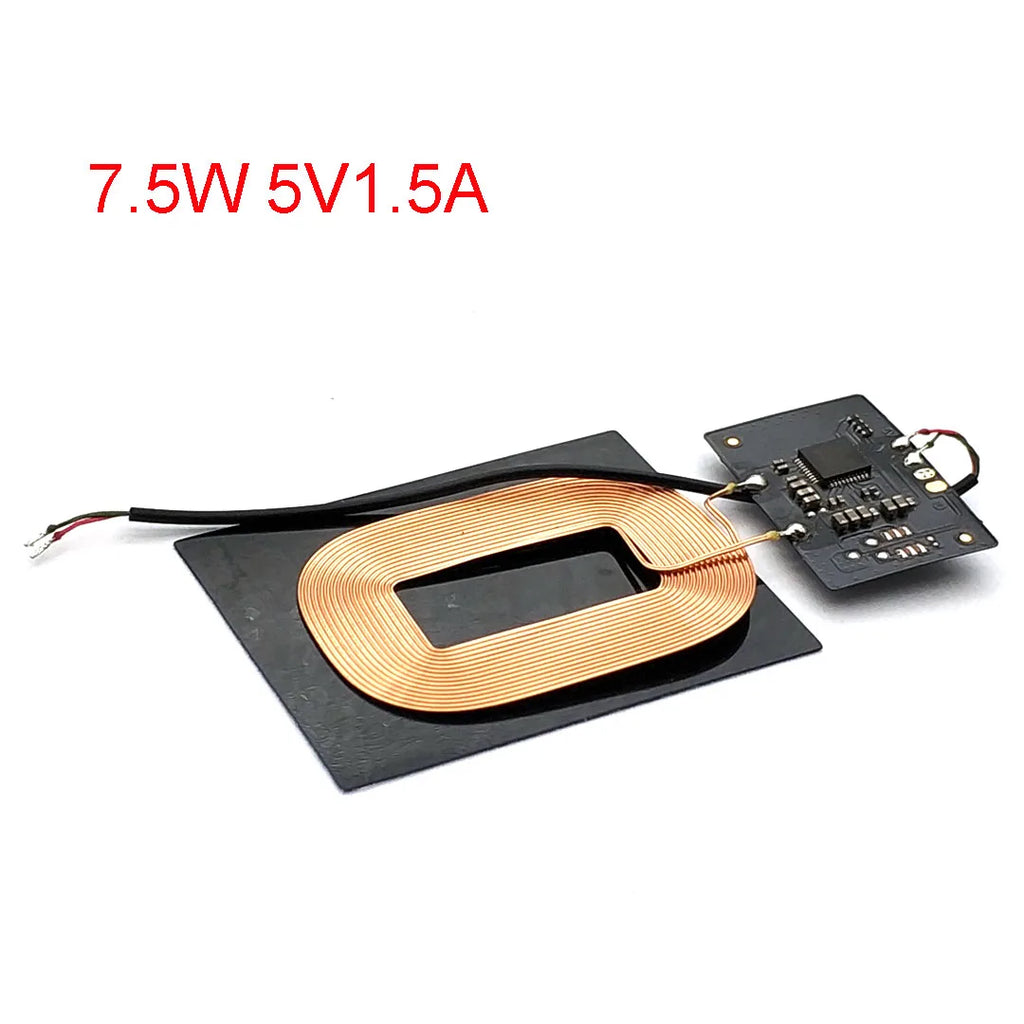 Qi Wireless Charging Standard Universal Wireless Charger Receiver Module Pure Copper Coil Circuit Board Charging for CellPhones