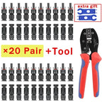 400/200/100/40/20/10 Pcs Photovoltaic Solar Connector Kit 1000V 30A Panel Solor Connectors for PV/MC Cable 2.5/4/6mm2