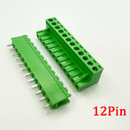 5Pair 5.08mm Pitch 2EDG Straight Pin PCB Screw Terminal Block 2/3/4/5/6/7/8/9/10/12Pin 300V 10A Wire Connector Plug-in Socket