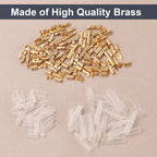 200pcs 3.9mm Bullet Connectors Male and Female, Brass Bullet Terminal Connectors with Insulation Cover for Motorcycle Moto