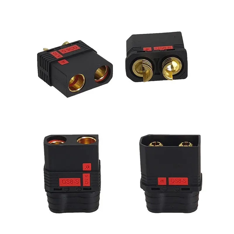 QS8-S/QS8-S+ High-Current Anti-Sparking QS8 to XT90 Adapter, Drone Lithium Battery Connector, Electric Vehicle Charging Plug