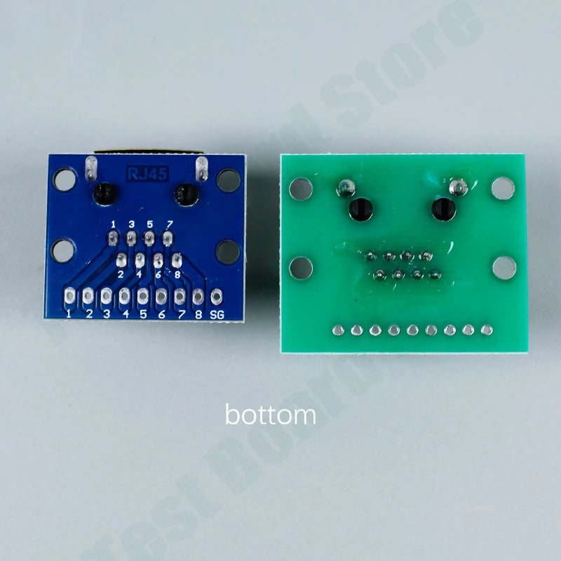 1Pce RJ45 Ethernet Port 8P Vertical Horizontal Test Board Bent Pin Straight Pin Network Port Adapter Circuit Board Connector