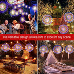 Solar Firework Lights Outdoor  - 90/150/200 LEDs, 8 Modes, Copper Wire Hanging Fairy Lights For Yard, Patio, Tent,Party,Xmas