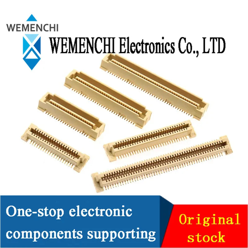 1Pcs Male Female Board to Board Connector BTB 0.8mm Pitch Double Row Patch 40P/60P/80P/100P/120P/140Pin Highly 3.7mm/4.6mm