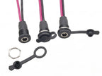5/10Pcs DC Power Connector 5.5 x 2.1mm Female Jack Socket Panel Mount Adapter Connectors with 20AWG Electronic Wires Cable