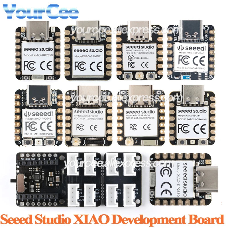 10pcs/1pc Seeed Studio XIAO ESP32C6 ESP32 ESP32C3 ESP32S3 Sense MG24 NRF52840 RA4M1 RP2350 SAMD21G18 RP2040 Development Board